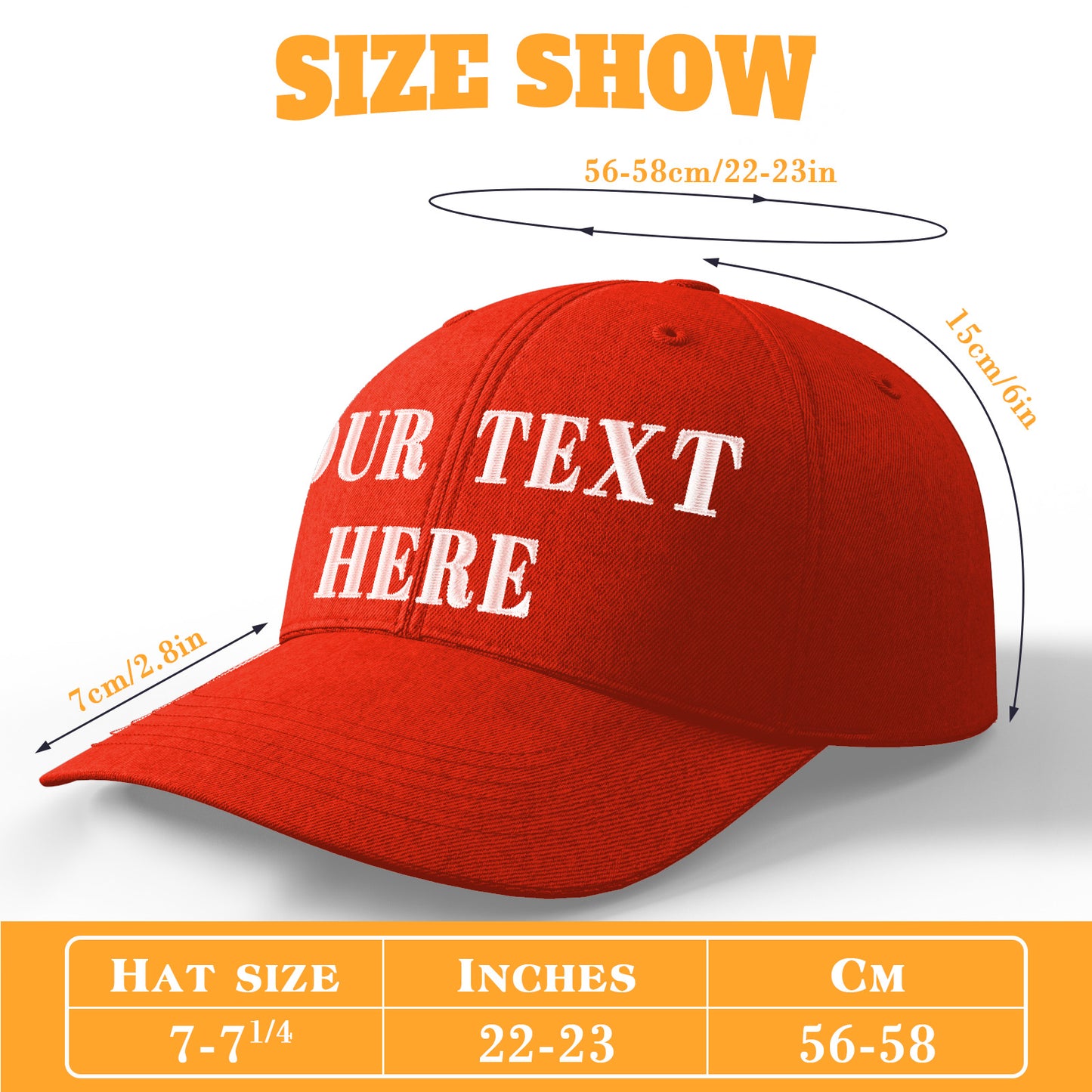 Custom Caps for Men & Women - Personalized Baseball Caps - High-Quality Canvas