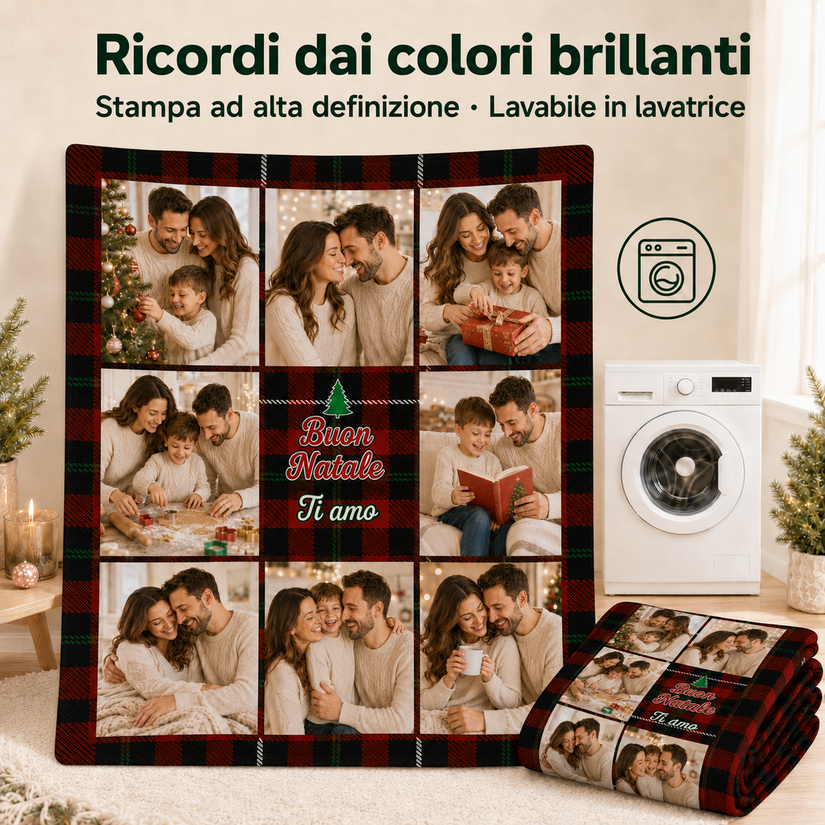 Custom flannel fleece blanket in flannel fleece