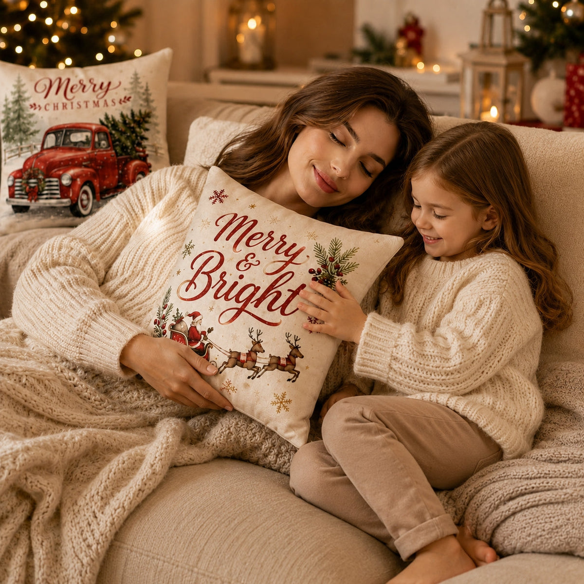 Custom pajama pants in soft brushed polyester, snowflake