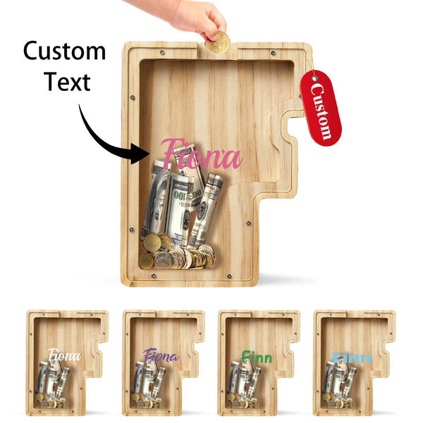 Personalized Savings Jars: Custom Name Monogrammed Savings Jars, Birthday Gifts