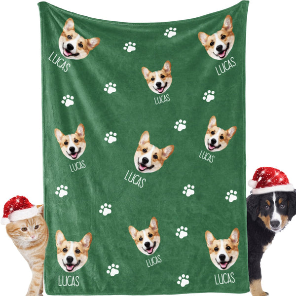Personalized Dog Blankets - Custom Blankets for Pet Puppies Dogs and Cats