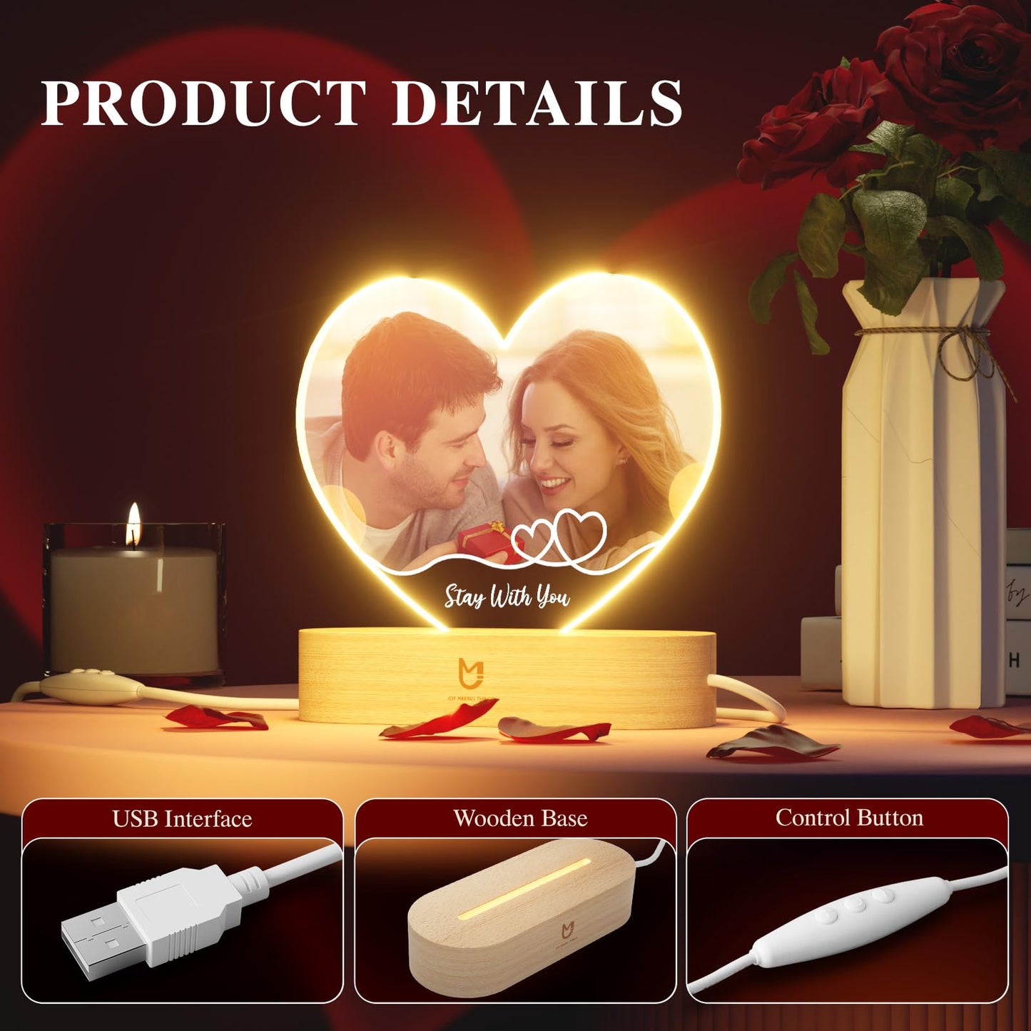 Customized Memorial Night Lights - Love Lights
