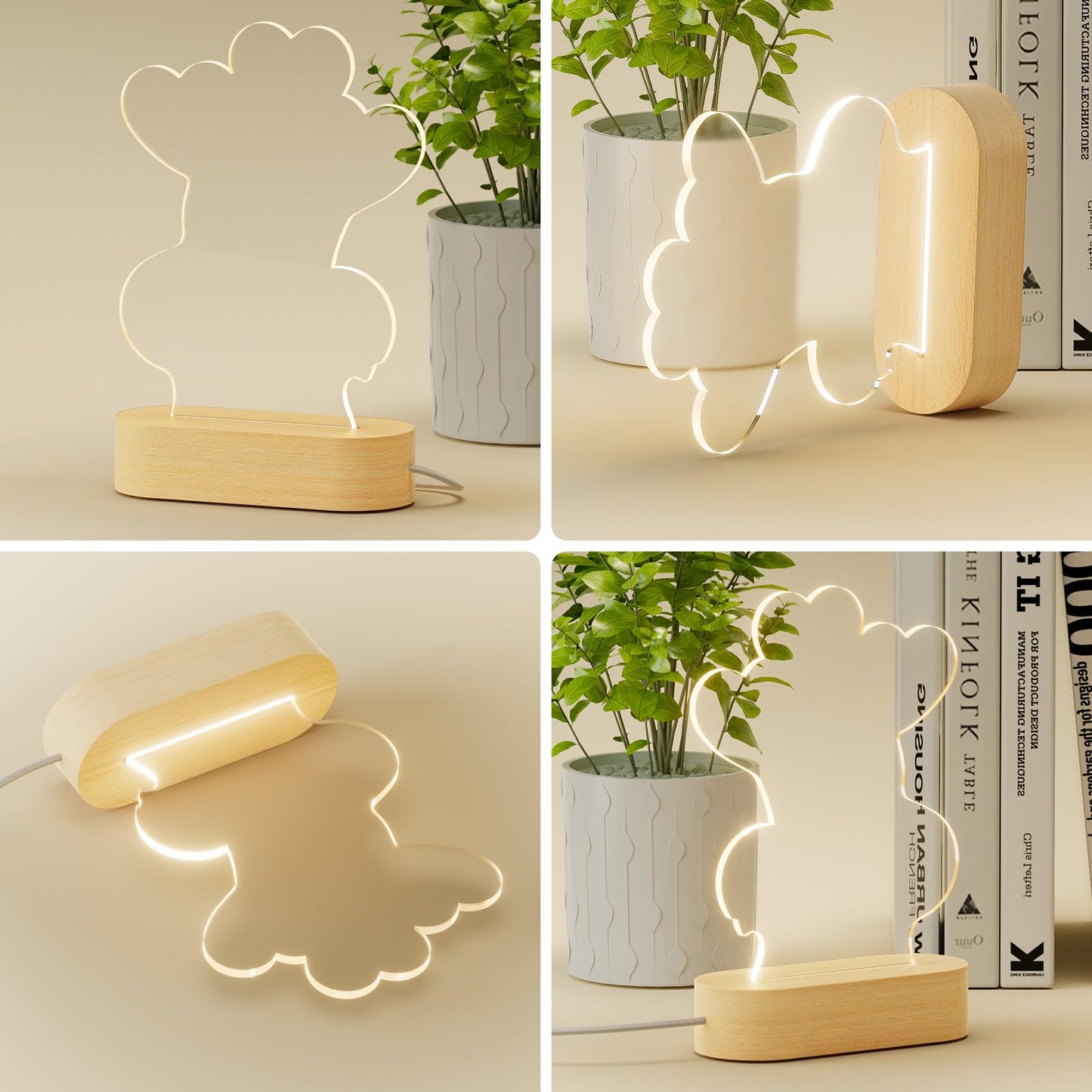 Wooden LED Lighting Base