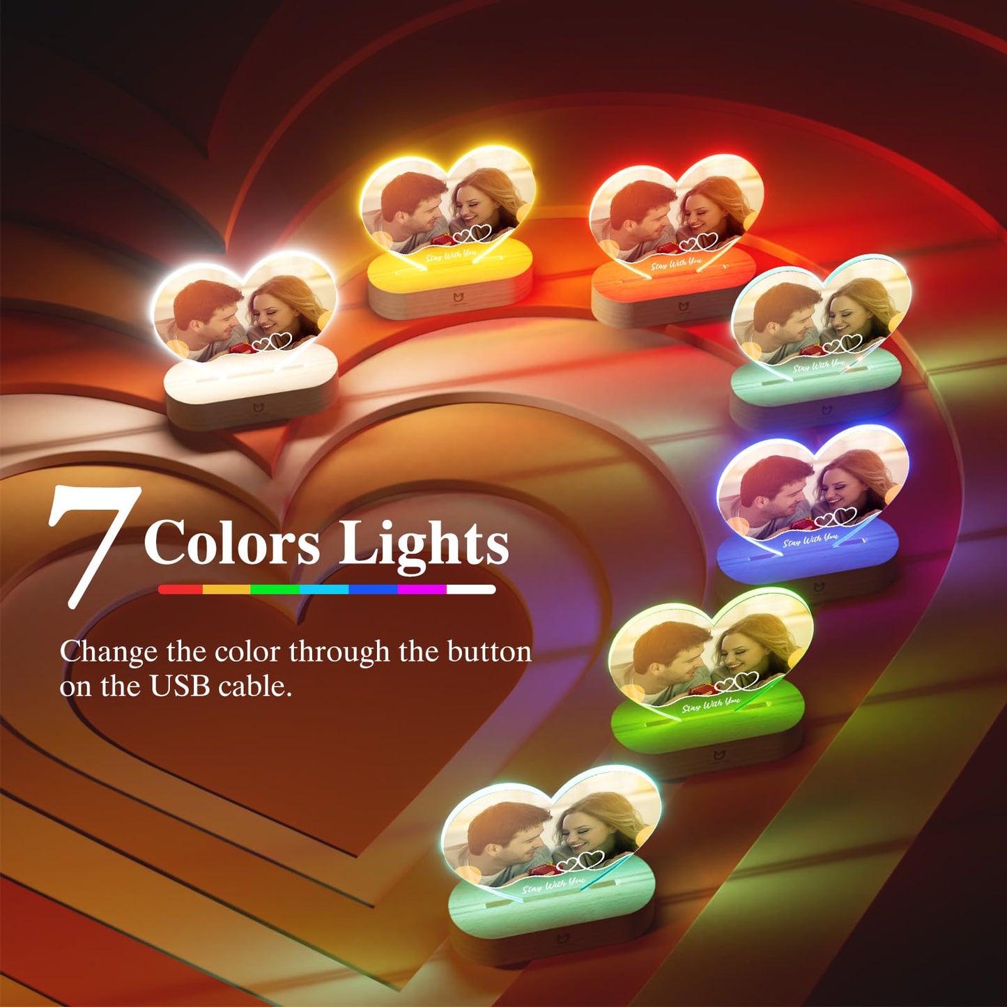 Customized Memorial Night Lights - Love Lights