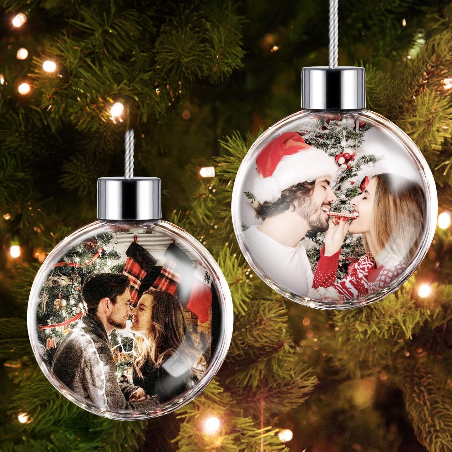 Personalized Photo Ball Christmas Ornaments