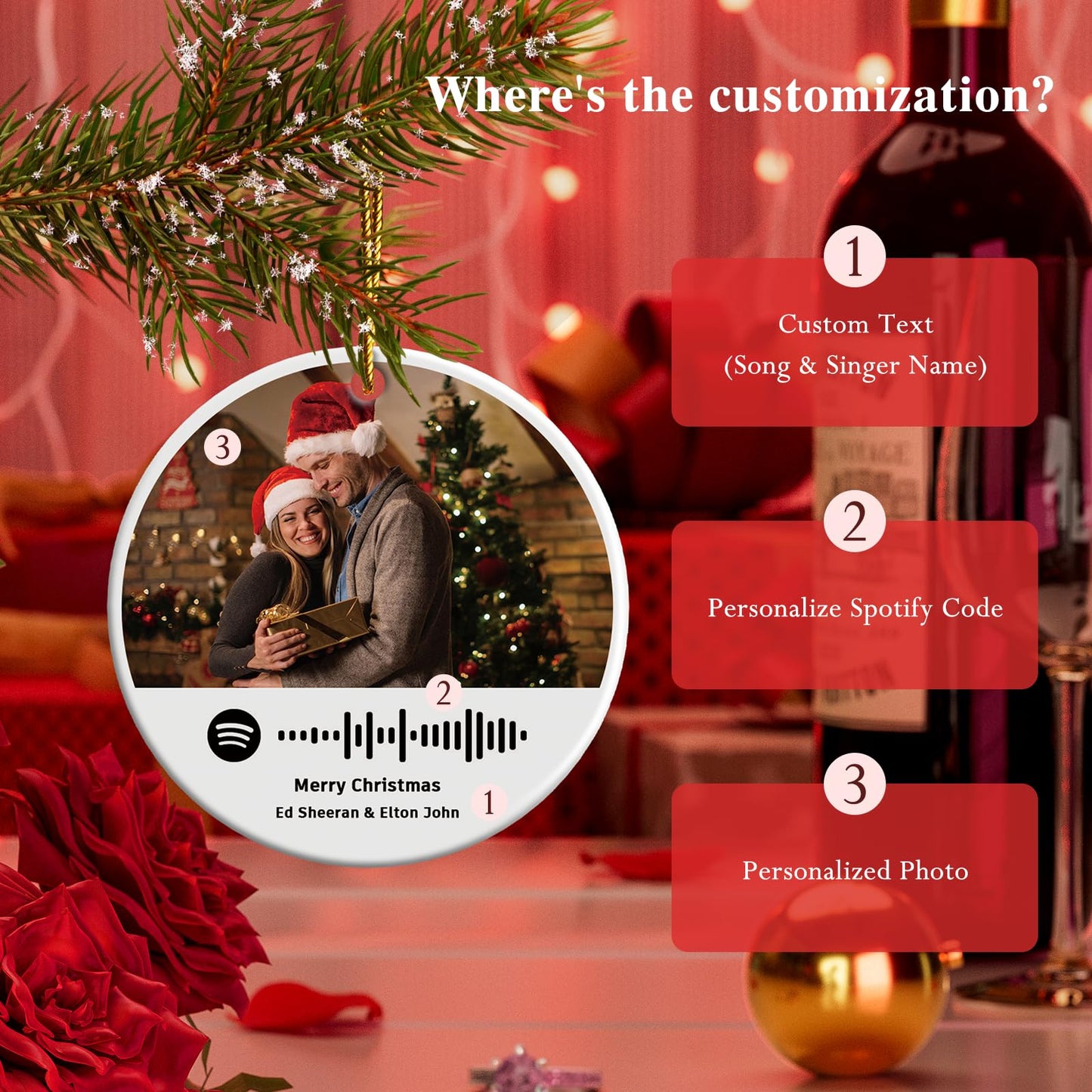 Customized Ceramic Jewelry with Photo Music Code 2025