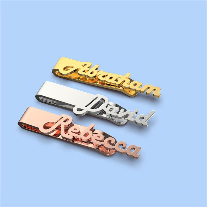Customized Name Tie Clip for Men | Father's Day Gifts | Daddy Gifts
