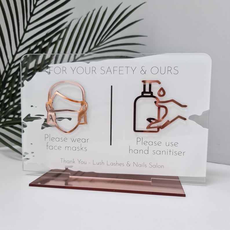 Personalized Health and Safety Sign