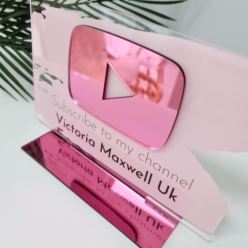 Personalized YouTube Channel Business Social Media Sign