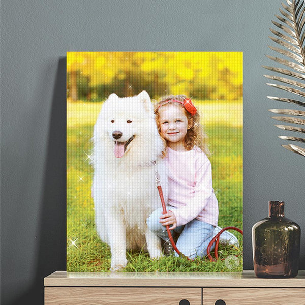 Custom Pet Lover Photo Full Drill Diamond Painting