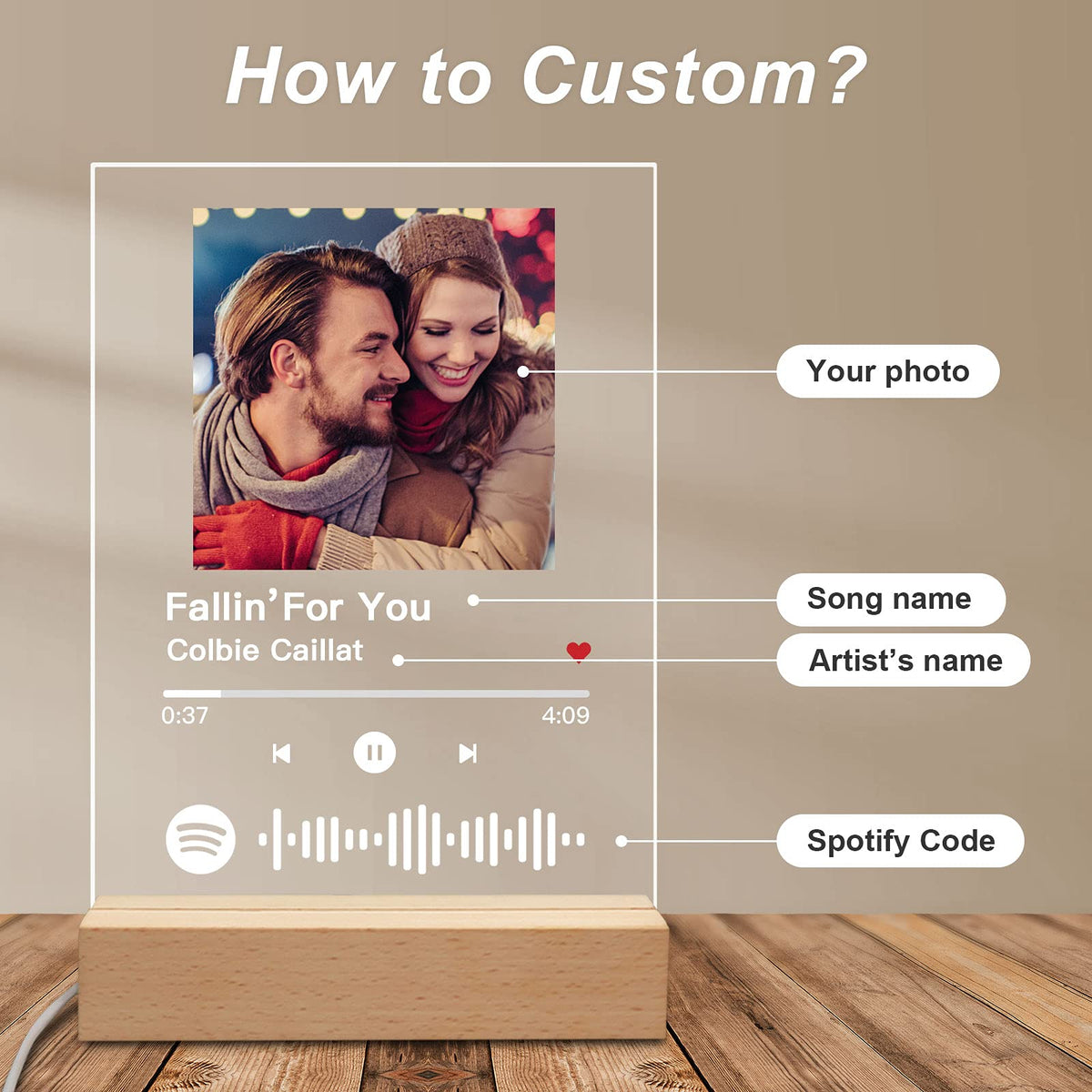 Targa Spotify Personalizzata – Digislam Print Lab