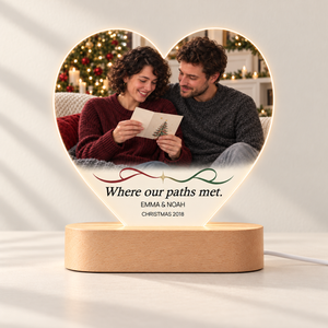 Personalized Heart Night Light for Couples — product image 2