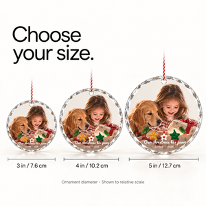 Personalized Pet Christmas Ornament — Our Christmas Has Paws