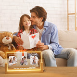 Acrylic Dad Plaque with Photo and Text, 8.7x4.7 inches