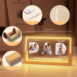 Acrylic Dad Plaque with Photo and Text, 8.7x4.7 inches