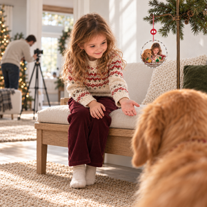 Personalized Pet Christmas Ornament — Our Christmas Has Paws