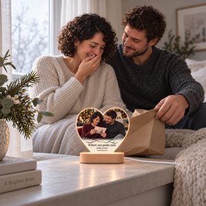 Personalized Heart Night Light for Couples — product image 7