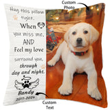 Custom Personalized Dog Mourning Memorial Pillowcase