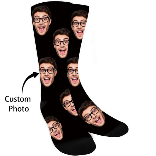 Custom Face Socks with Photo - Personalized Socks for Him & Her