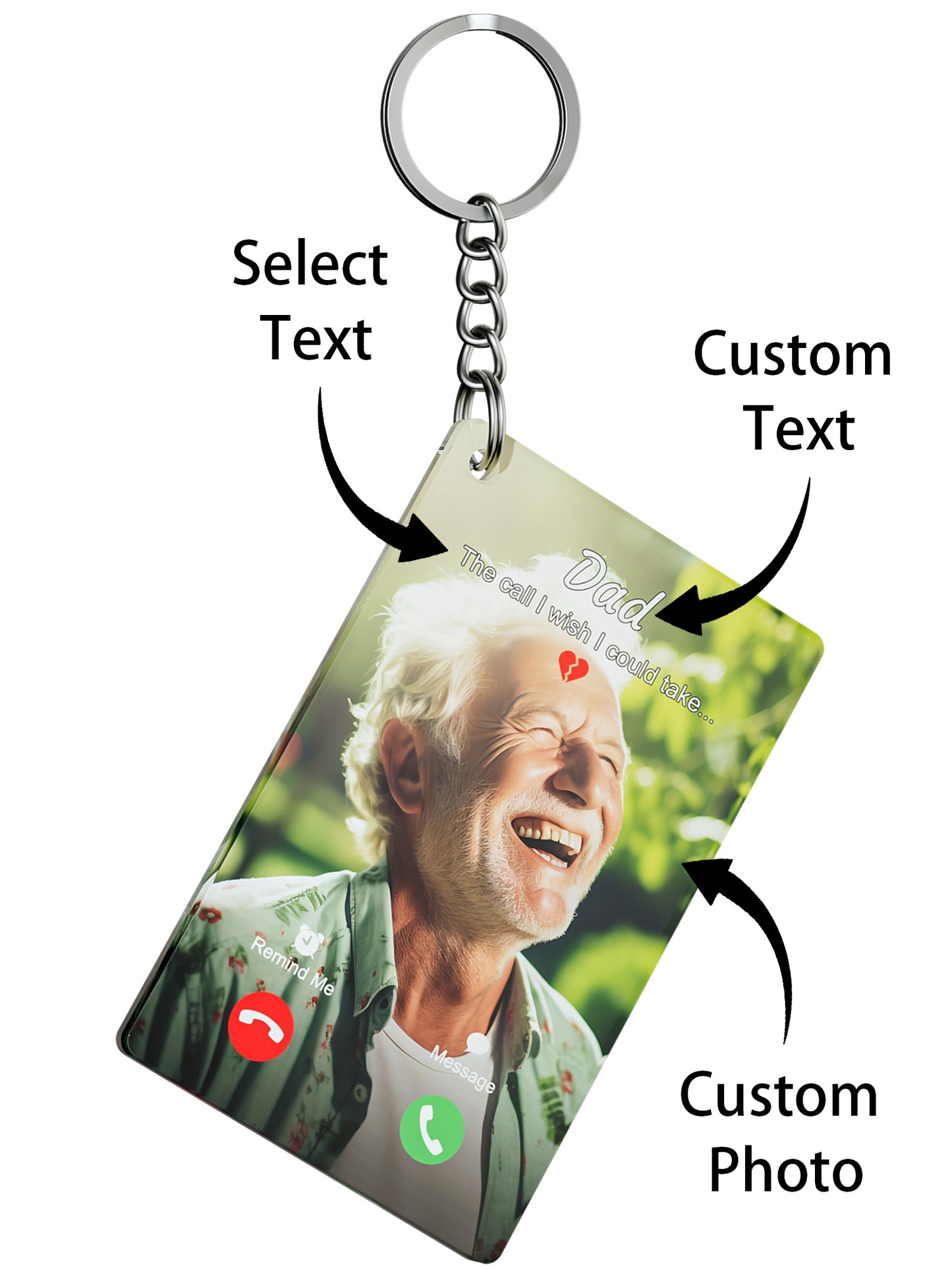 Customized Personalized Commemorative Keychain