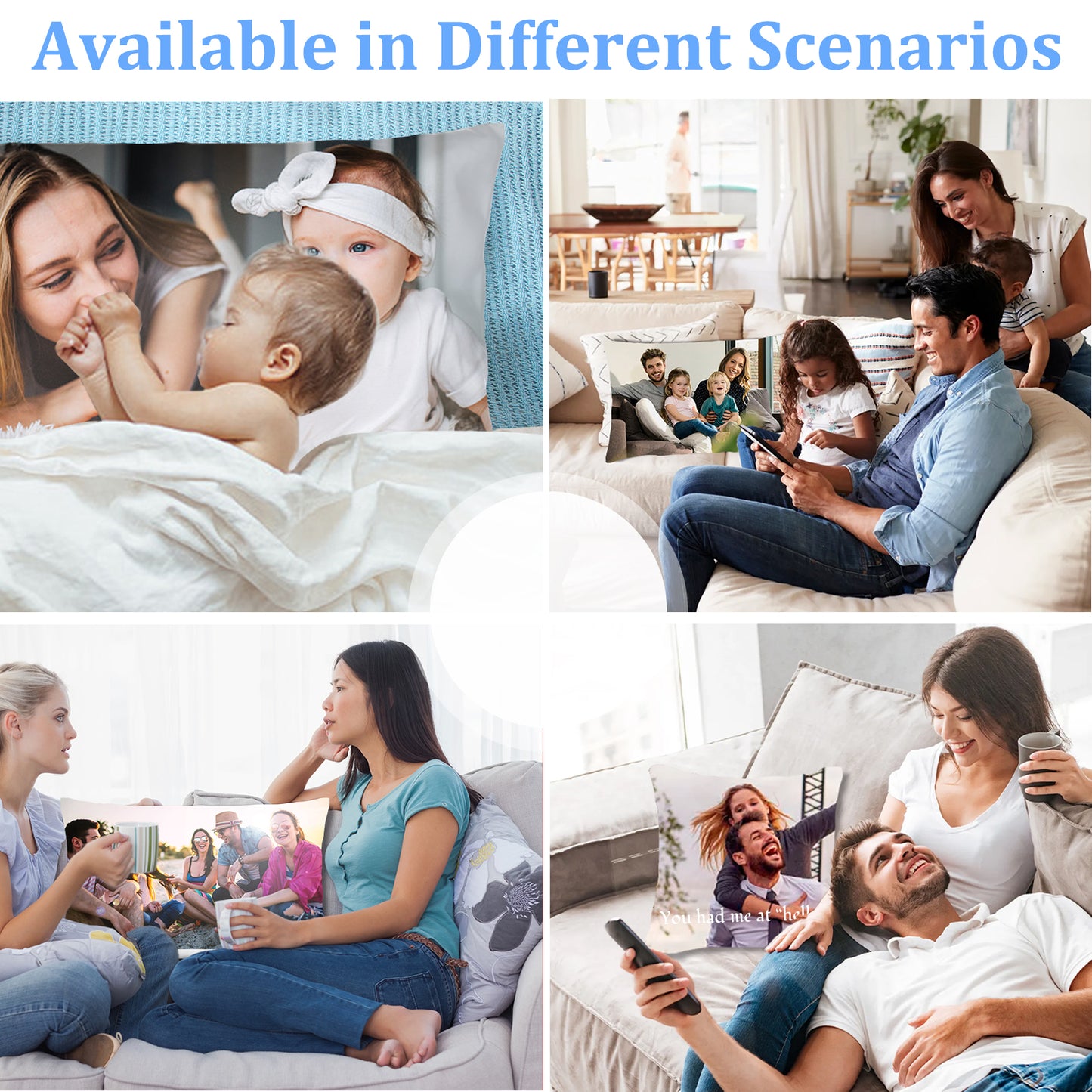 Customized Pillowcases with Picture Text Personalized Pillowcases