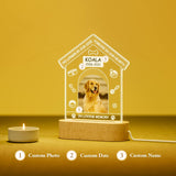 Custom Personalized Photo Frame Pet Memorial Night Light