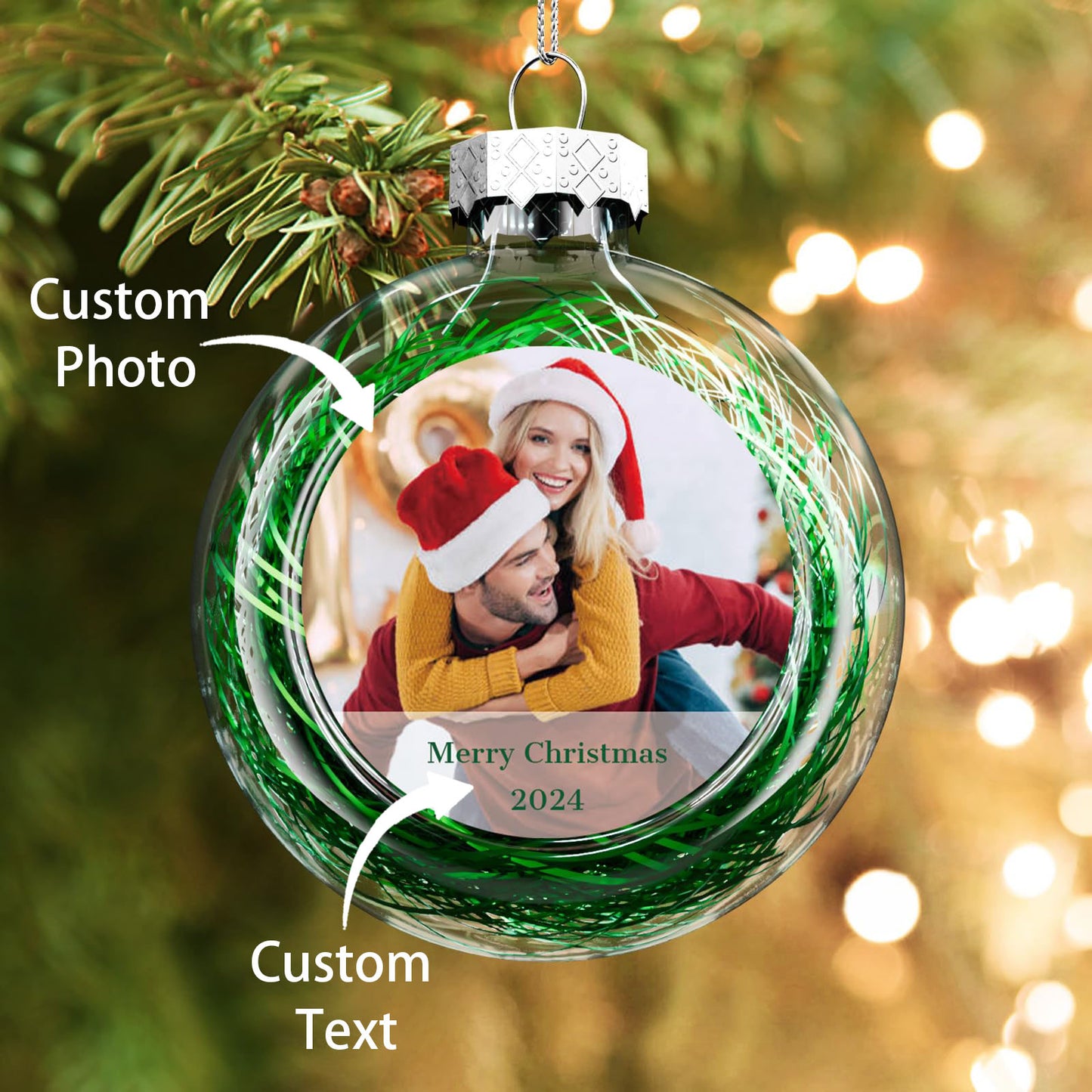 Personalized Photo Christmas Ornaments 2024