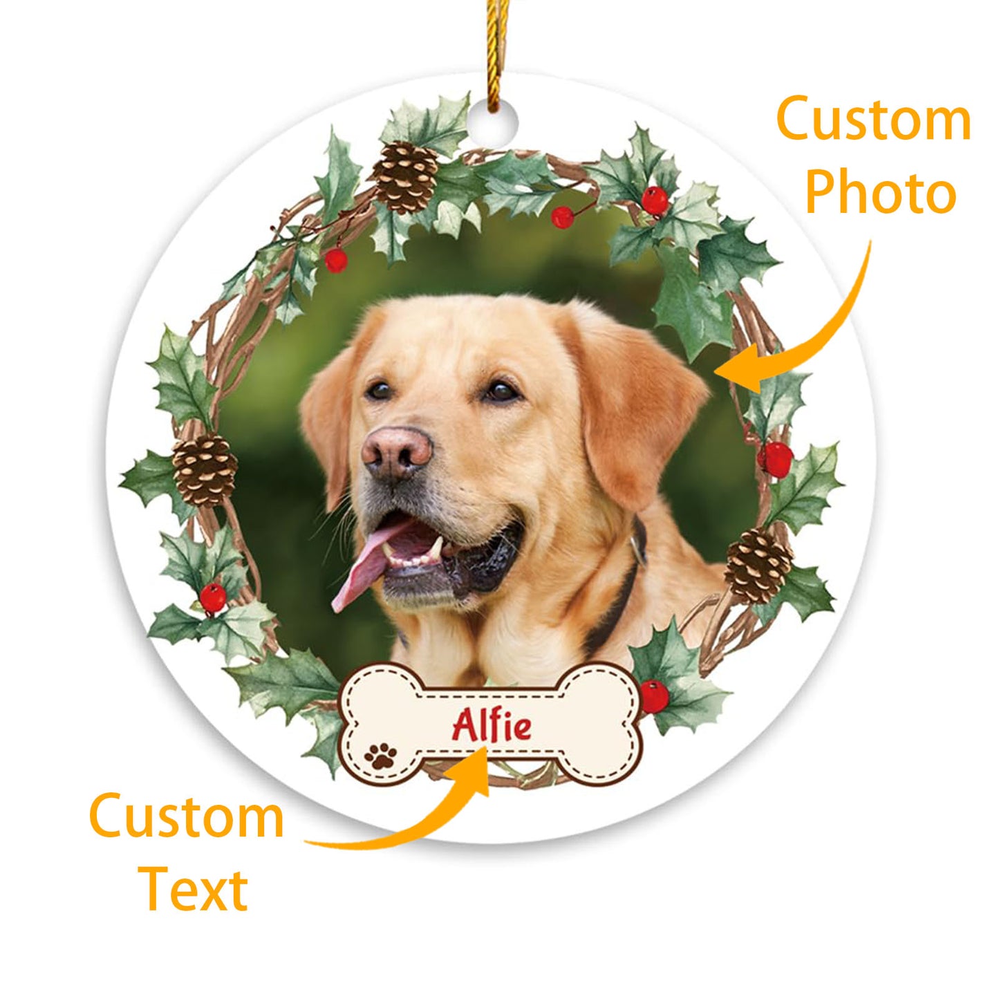 Personalized Dog Christmas Ornaments 2024