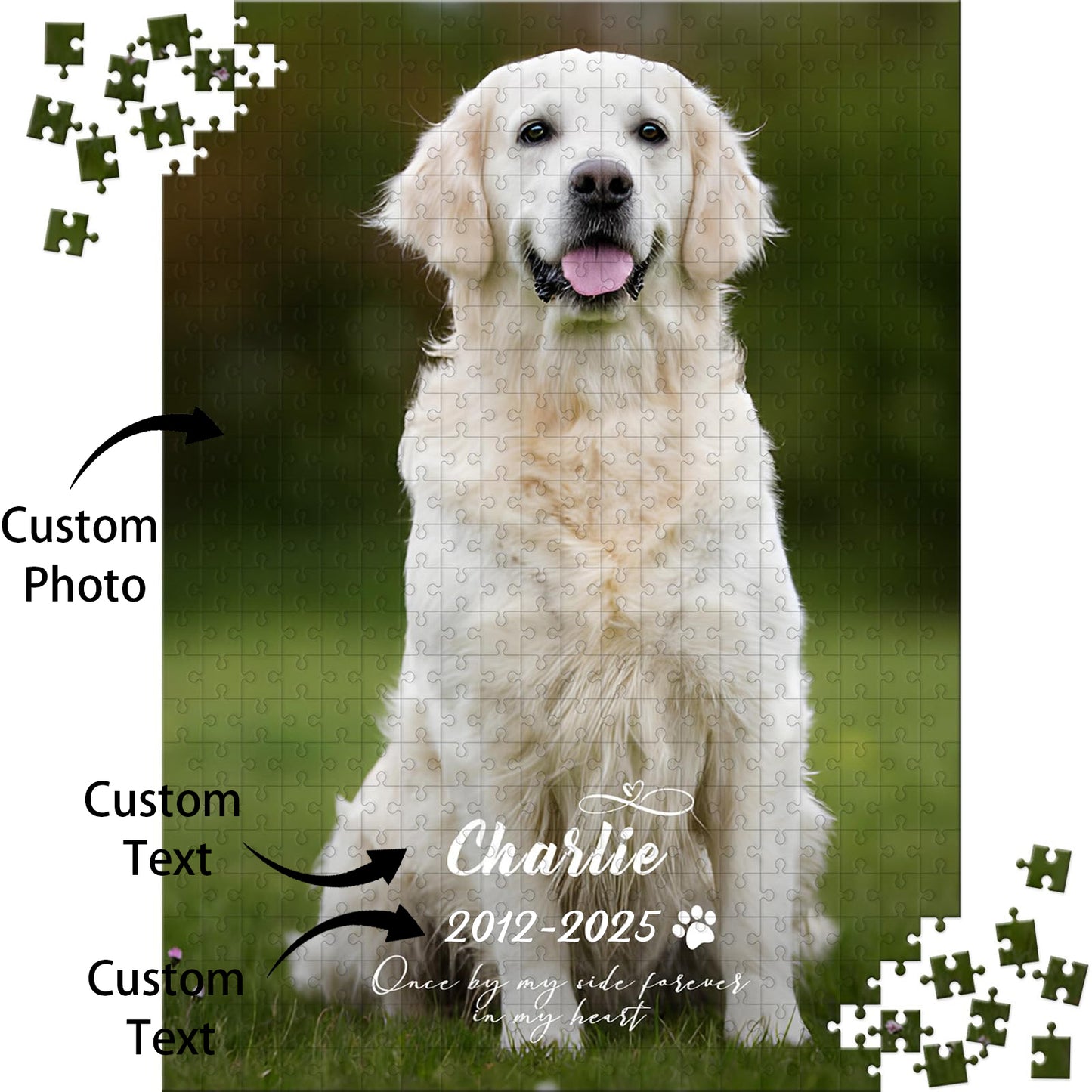 Custom Personalized Wooden Puzzle with Photo