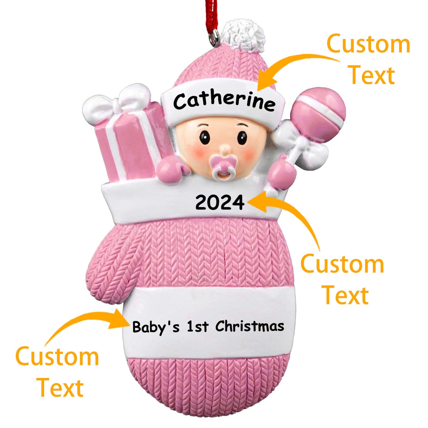 Babys First Christmas Personalized  Ornament