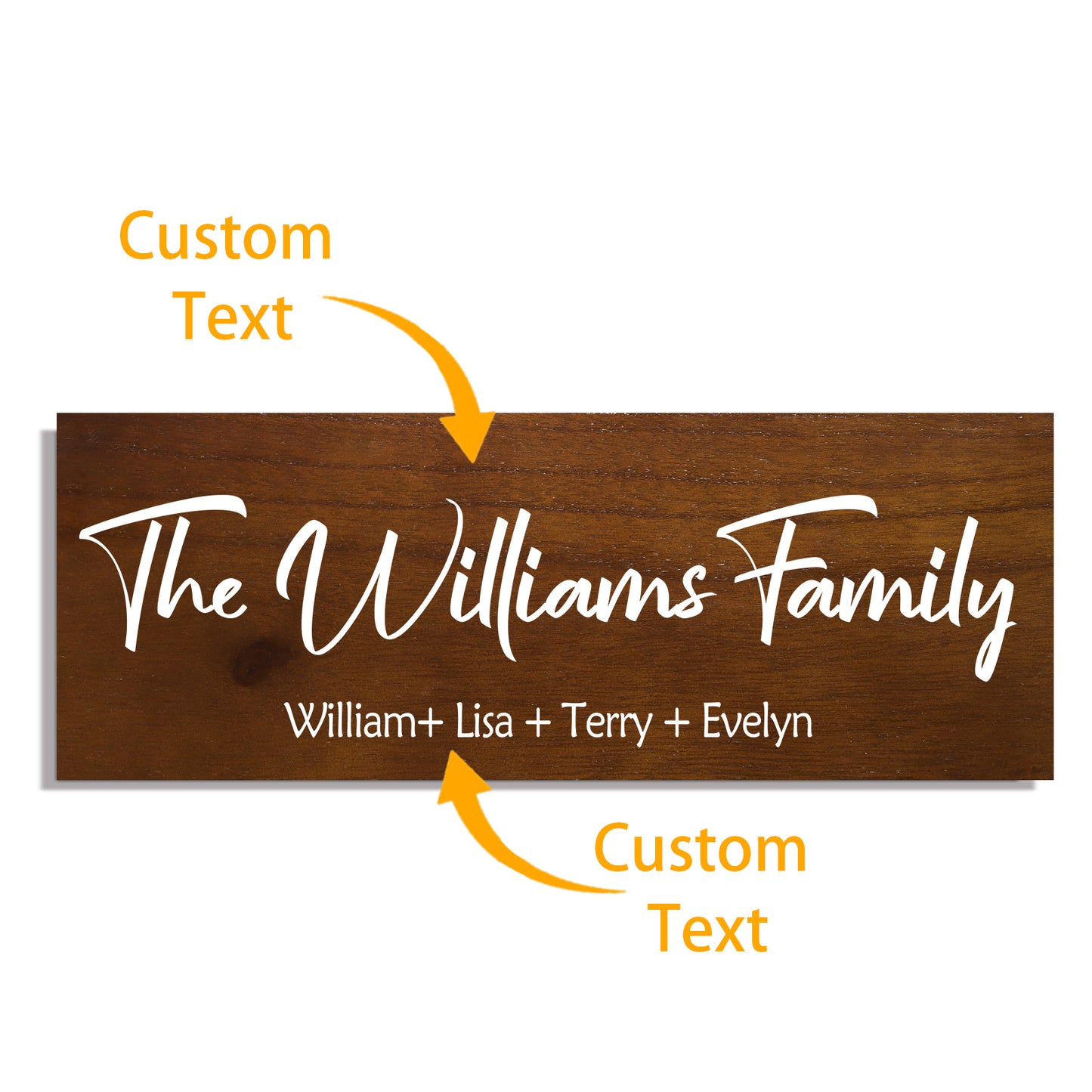 Customized Surname Wooden Decorative Plaques