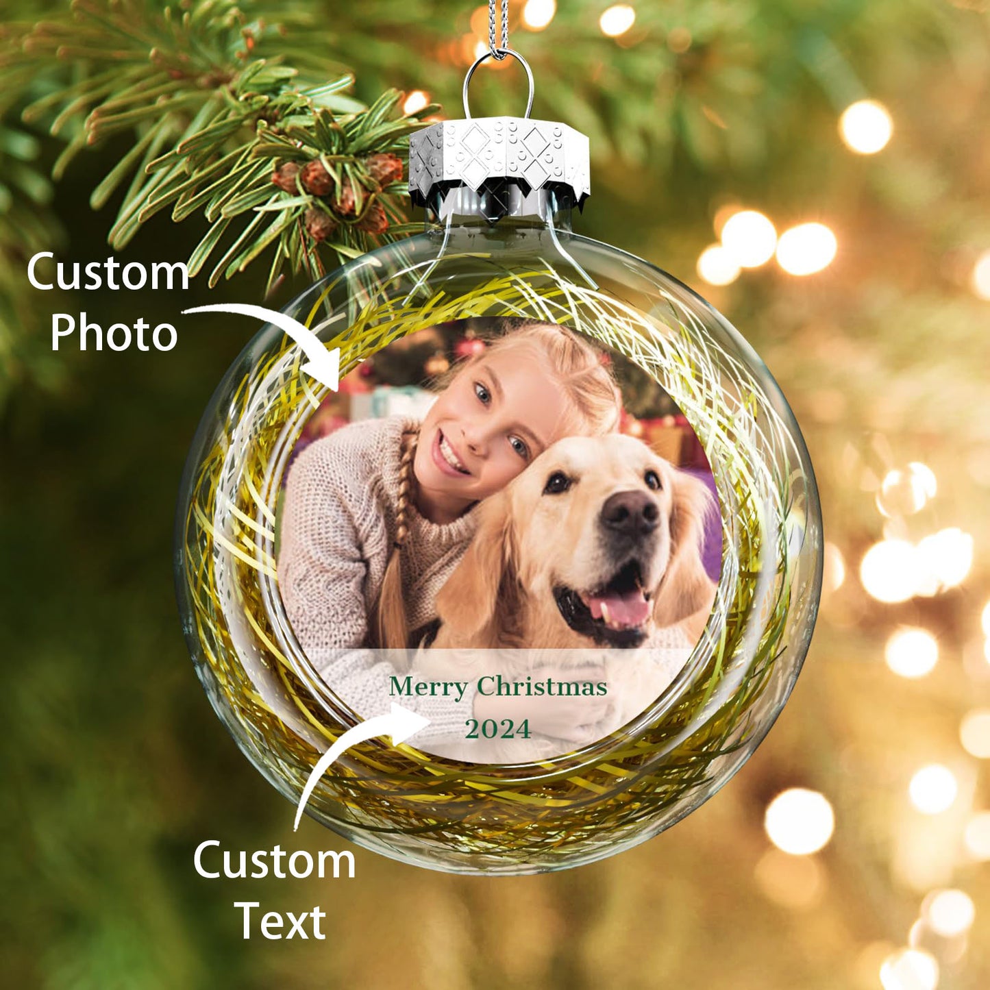 Personalized Photo Christmas Ornaments 2024