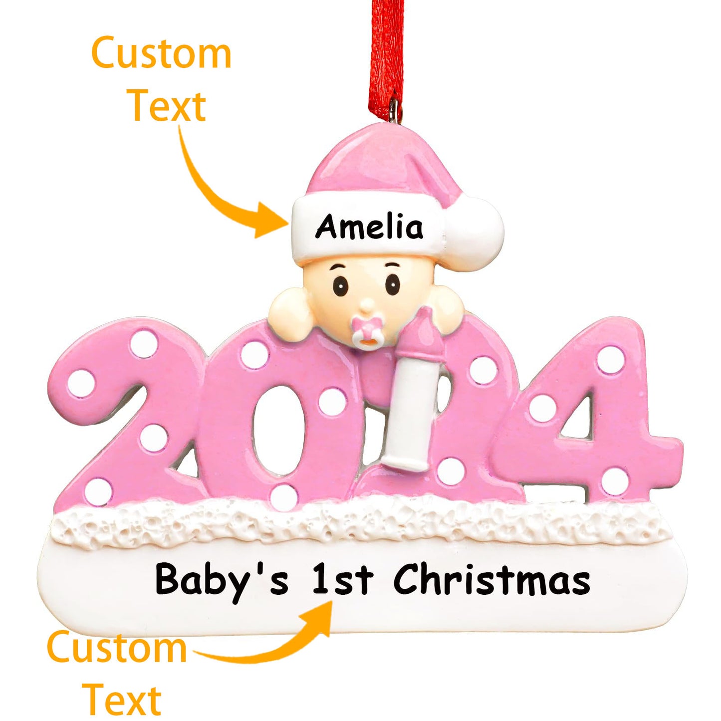 Babys First Christmas Personalized Ornamen