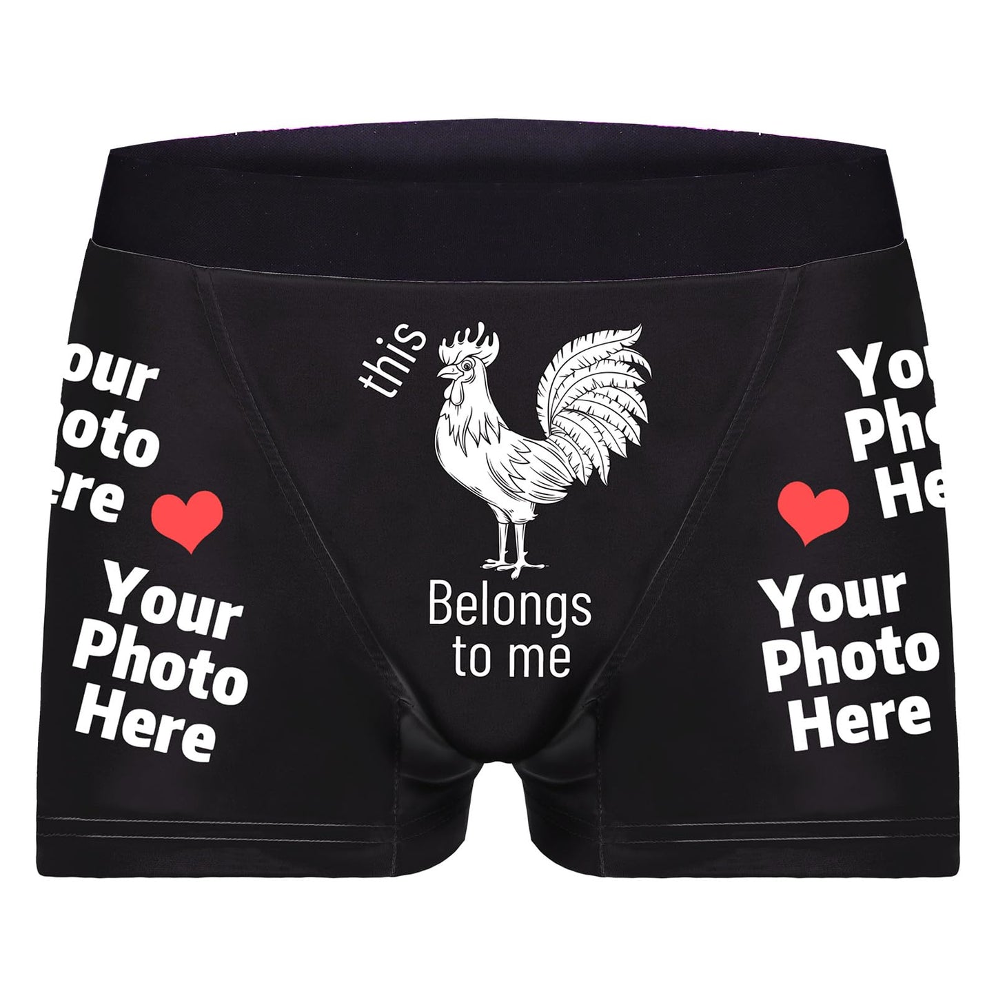 Custom Personalized Men's Facial Expression Boxer Shorts