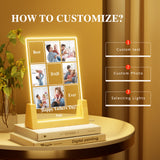 Personalized Father's Day gift: Customized picture and text night light