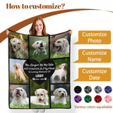 Custom Personalized Pet Photo Blanket with Picture Text, 8 Photos
