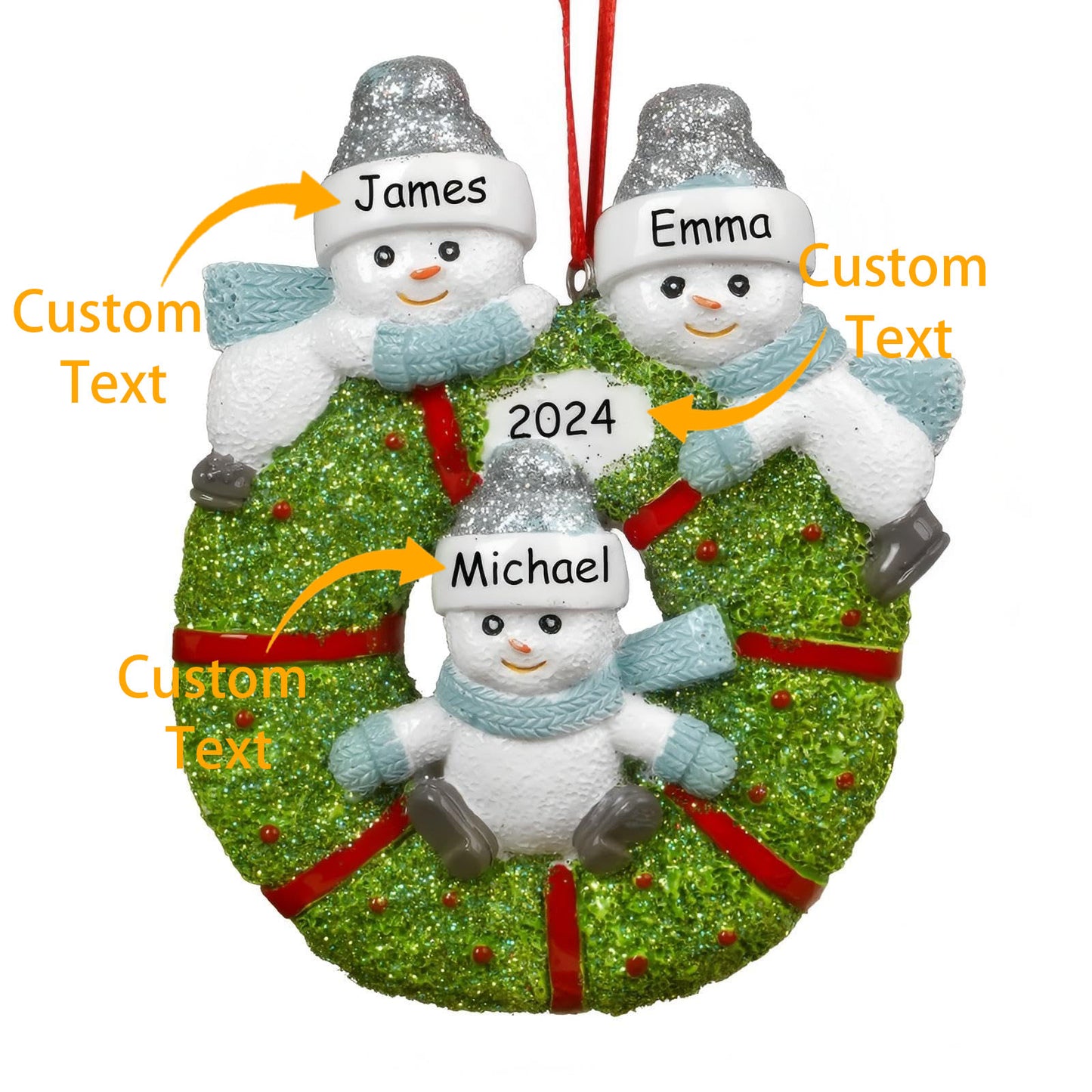 Personalized Christmas Ornaments Family