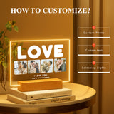 Custom personalized Love plaque with photo and text - 5x7