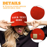 Custom Caps for Men & Women - Personalized Baseball Caps - High-Quality Canvas