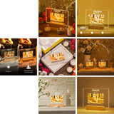 Custom Personalized Pet Memorial Night Light Plaque
