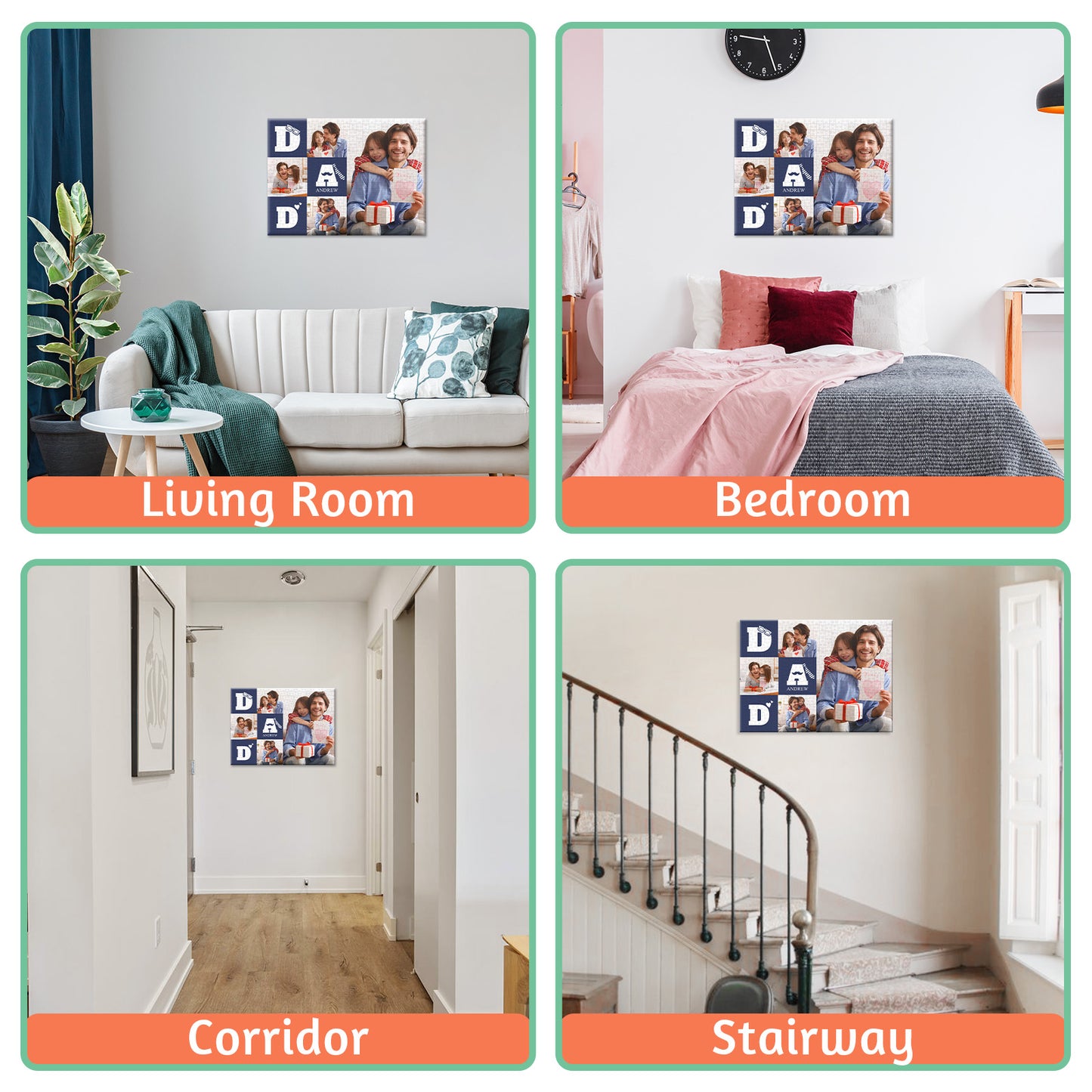 Personalized custom puzzles with picture names - 300, 500, 1000 pieces