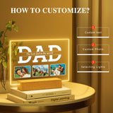 Personalized Father's Day Gift: Customized Photo Night Light
