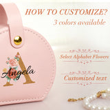 Personalized ladies, monogrammed, text custom jewelry box