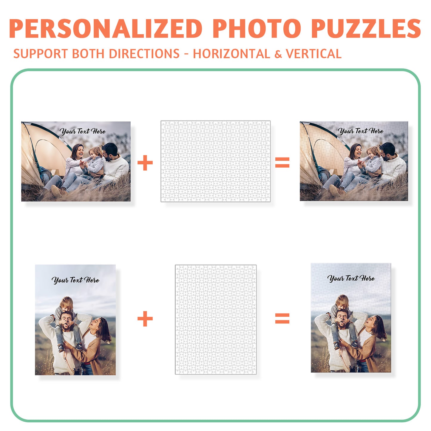Custom Personalized Wooden Puzzle - 120/200/300/500/1000 pieces