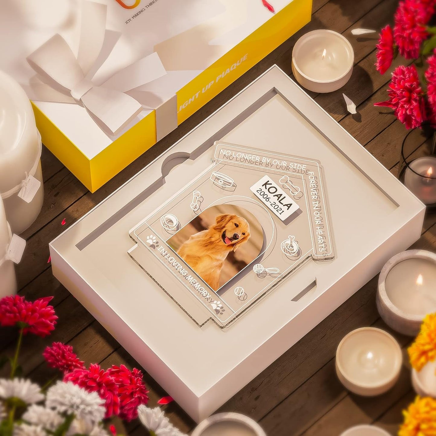 Custom Personalized Photo Frame Pet Memorial Night Light