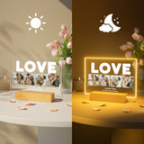 Custom personalized Love plaque with photo and text - 5x7