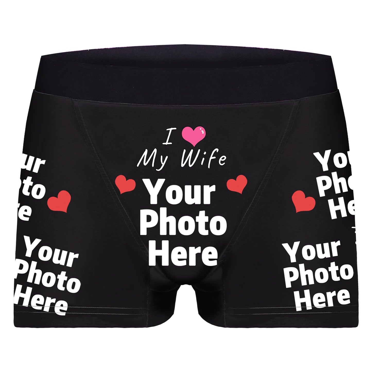Custom Personalized Men's Facial Expression Boxer Shorts