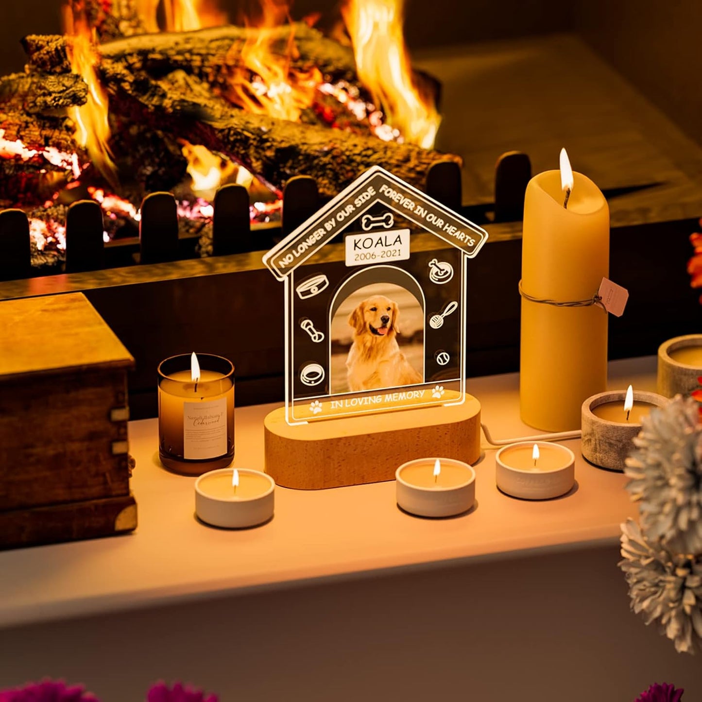 Custom Personalized Photo Frame Pet Memorial Night Light