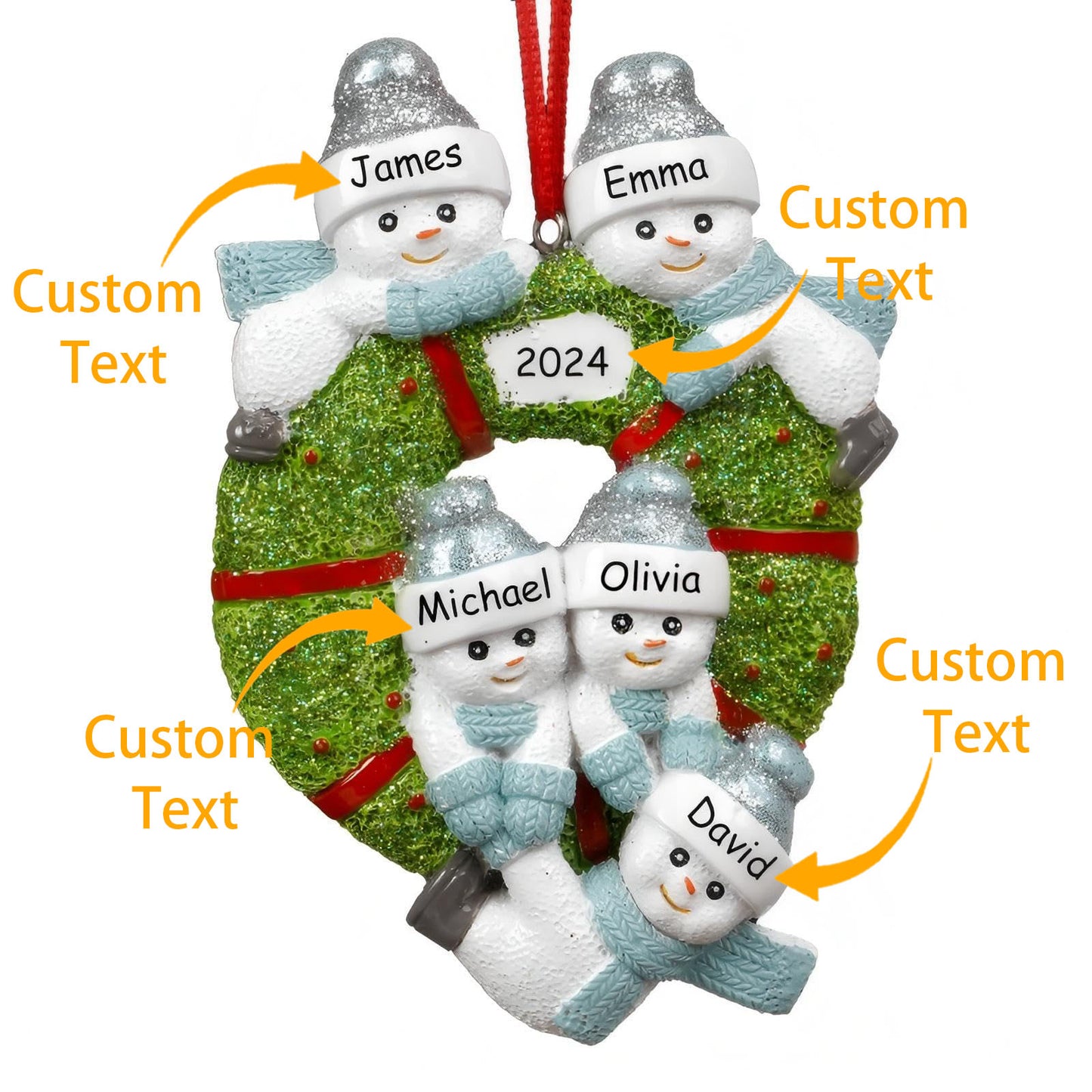 Personalized Christmas Ornaments Family