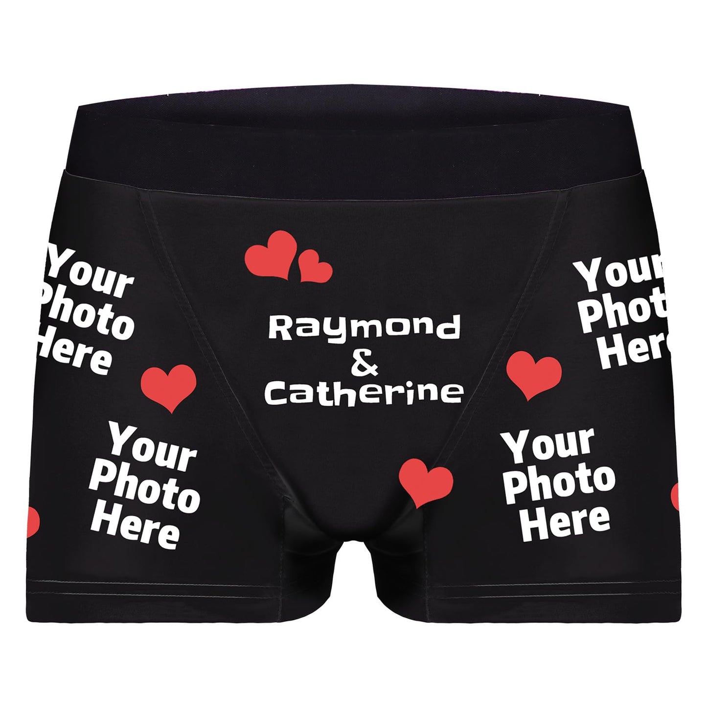Custom Personalized Men's Facial Expression Boxer Shorts